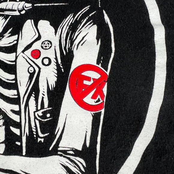 NOFX Punk Rock Band 30th Anniversary Shirt Fits Large Black Graphic Tee Tag XL - Picture 4 of 13